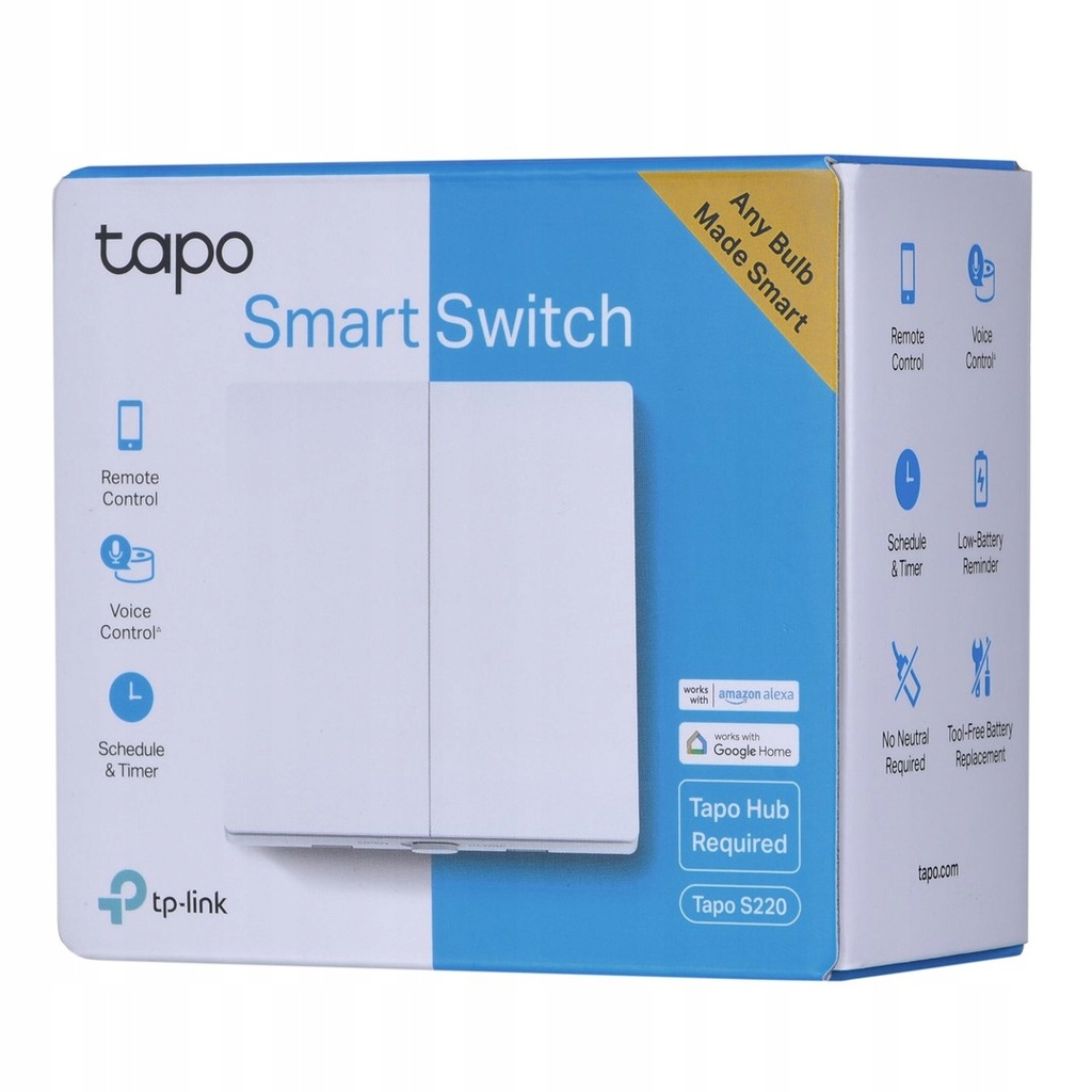 TP-Link Tapo S220 Wyłącznik światła Smart Wifi