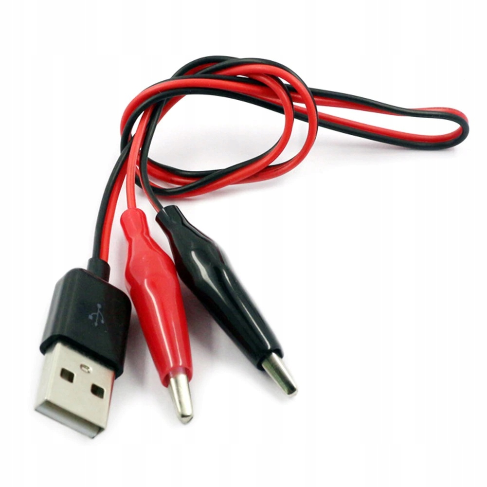 Klipsy testowe zacisk USB adapter do zasilacza