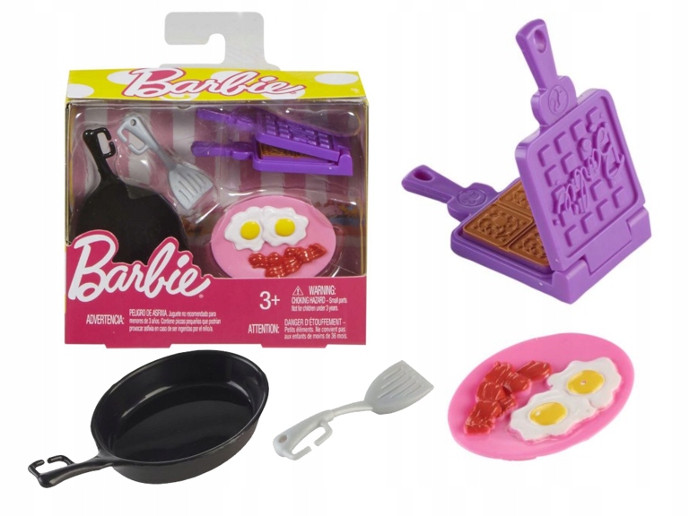 AKCESORIA Dla Lalki BARBIE Jedzenie JAJKO Tost