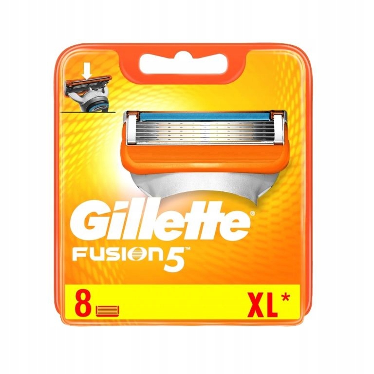 ZESTAW 8 WKŁADÓW DO MASZYNKI GILLETTE FUSION 5