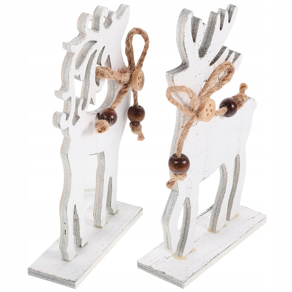 RUSTYCZNA DREWNIANA FIGURKA RENIFERA NA BOŻE NARODZENIE