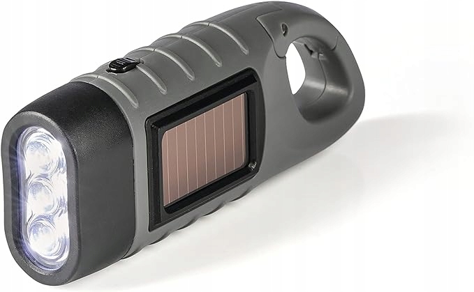 LATARKA SOLARNA Z KORBĄ DYNAMO LED Z KARABIŃCZYKIEM DO ZAWIESZENIA EASYMAXX