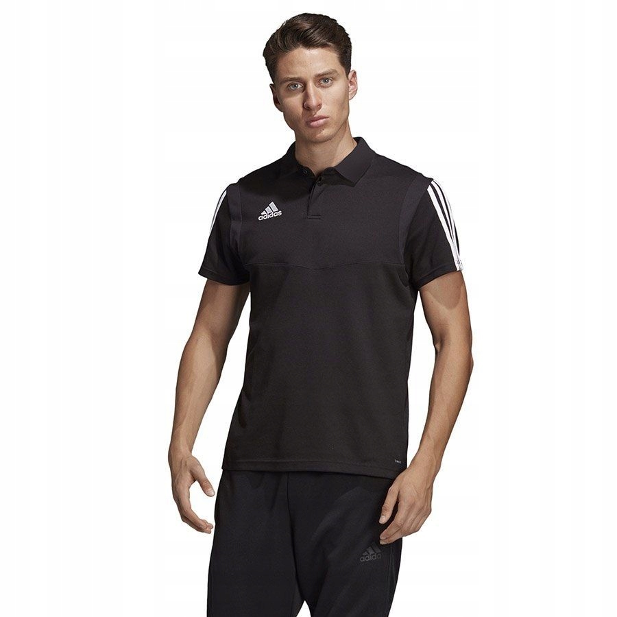 Koszulka Męska Polo adidas TIRO 19 bawełna czarn L