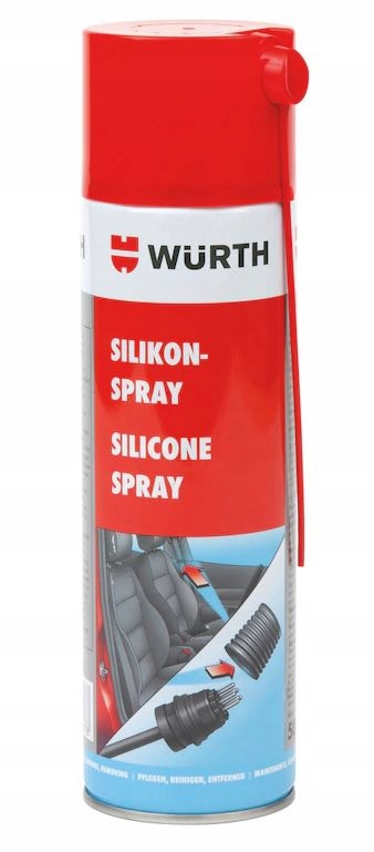 SILIKON SPRAY Wurth Do TWORZYW SZTUCZNYCH 500ml