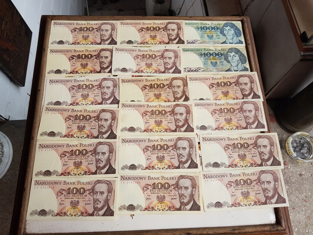 Stare banknoty Polska PRL super stan zestaw