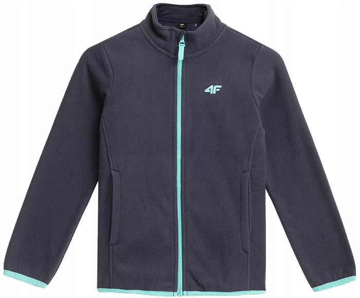 4F BLUZA POLAR DZIEWCZĘCY JPLD001 _ granatowy _ r. 122
