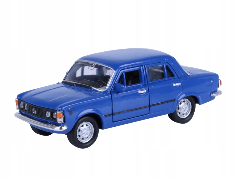 METALOWY CAR MODEL PRL FIAT 125P, GRANATOWY