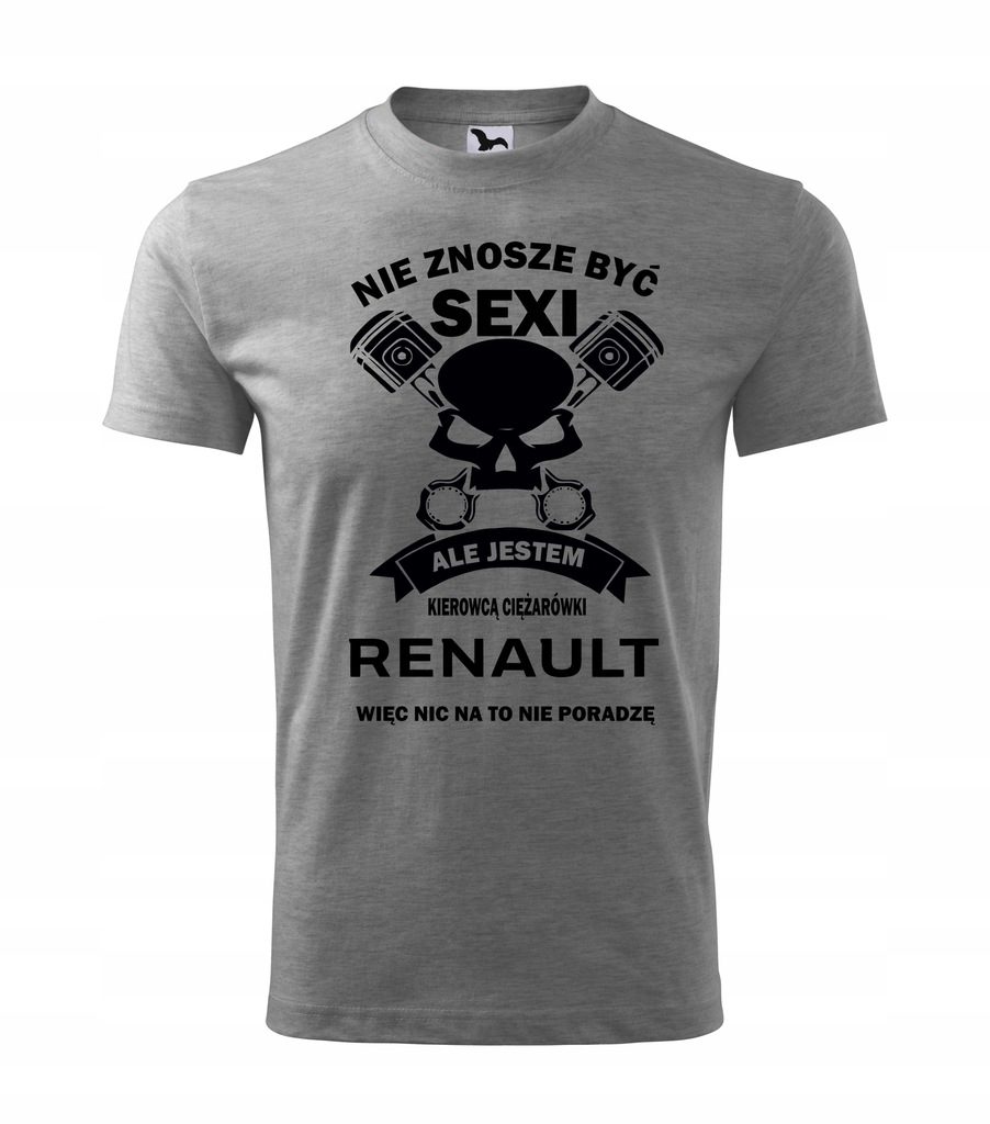 KOSZULKA T-SHIRT KIEROWCA RENAULT 3XL SZARA