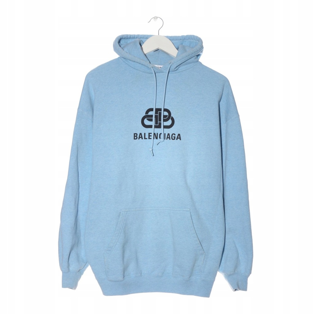 BALENCIAGA Bluza z kapturem EU 38 niebieski 13292496747