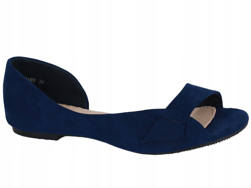 BALERINKI PEEP TOE WYCIĘTE ZAMSZ GRANAT Z_3371 36