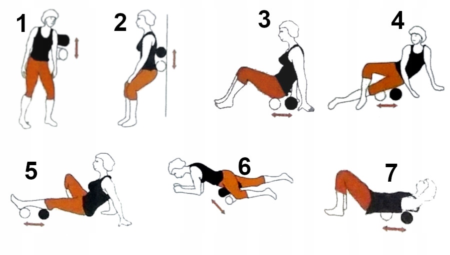 Купить Роликовый массажный набор с поролоновыми роликами для ...