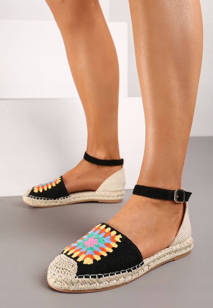 Renee Czarne Espadryle damskie 40