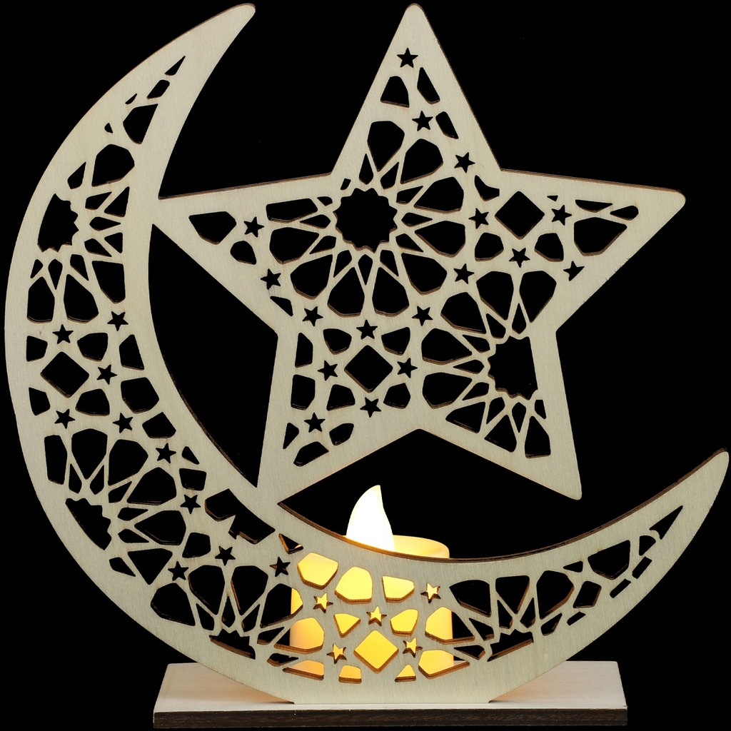 Mubarak Wood Crafts Desktop Decor Aesthetic Lamp