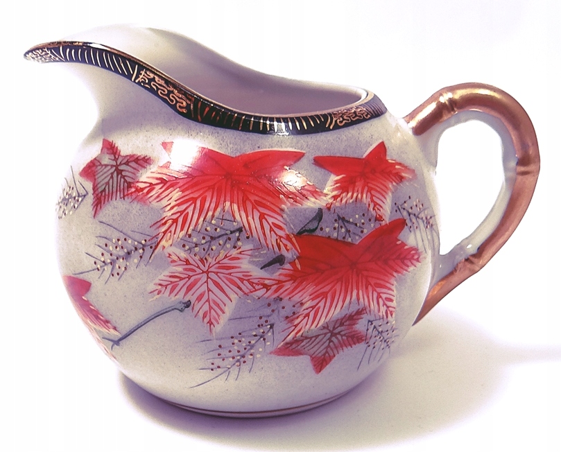 Japońska porcelanowa melczarka motyw liść