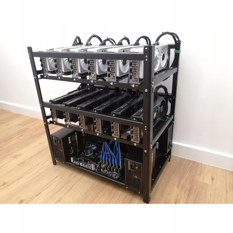 Koparka Kryptowalut 12xRTX 3070ti ETH 960Mh/s 2,4k