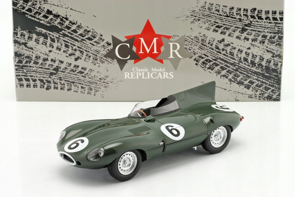 数量限定！在庫処分セール 売り切れ御免 Model 1955 LeMans 24h Winner #6 D-Type Jaguar CMR 1:18 ミニカー