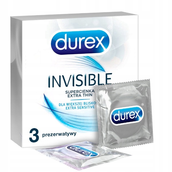 PREZERWATYWY DUREX INVISIBLE 3 SZTUKI