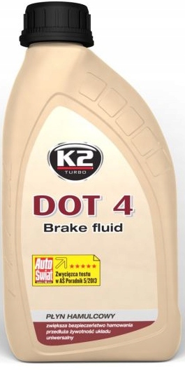 K2 DOT-4 DOT 4 PŁYN HAMULCOWY 0,5L