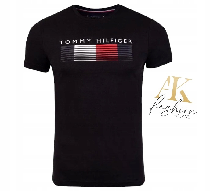 T-shirt męski Tommy Hilfiger MW0MW21008 czarny r. M