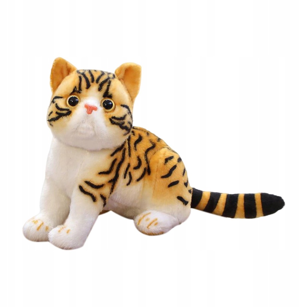 Soft Kitten Plush Toys Skin Brown and Black