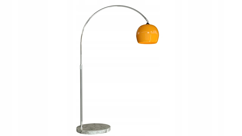 Lampa podłogowa CCLife E27 60 W pomarańczowy, srebrny