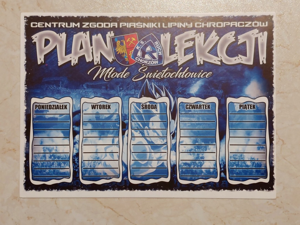 plan lekcji Ruch Chorzów - Młode Świętochlowice