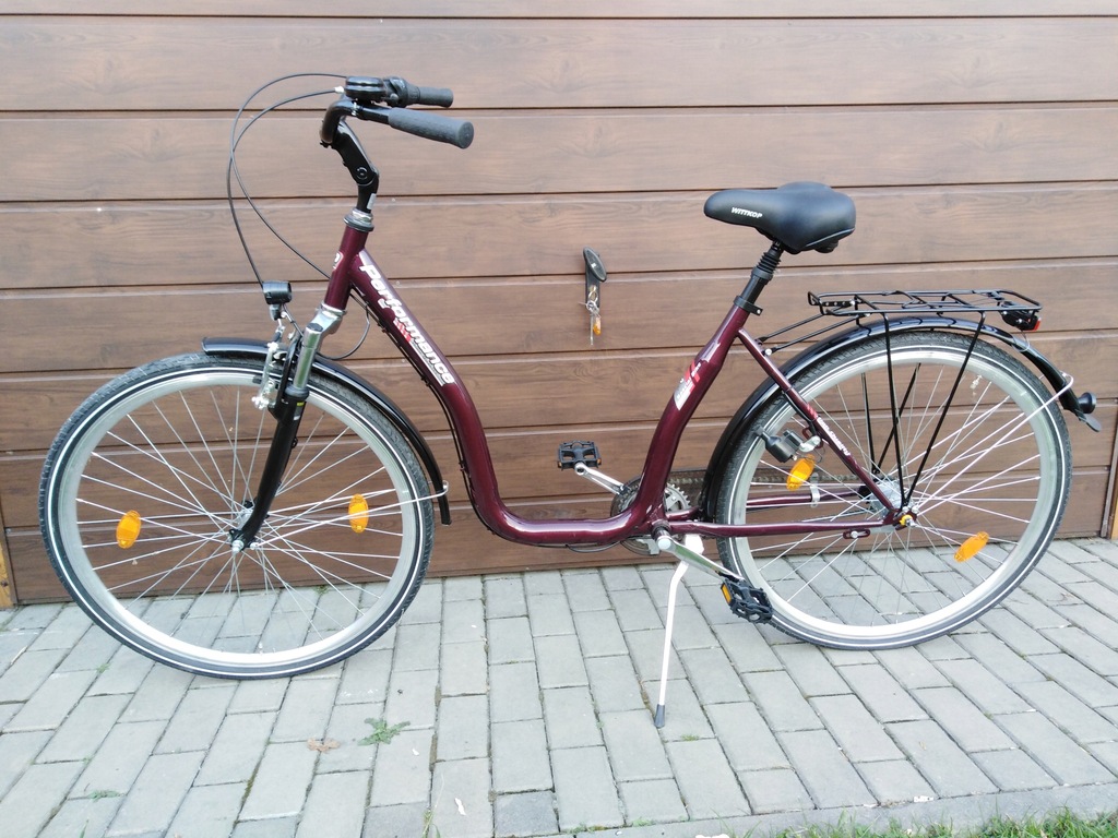 Rower damski miejski niska rama wsiad NOWY łabędź 7534690768
