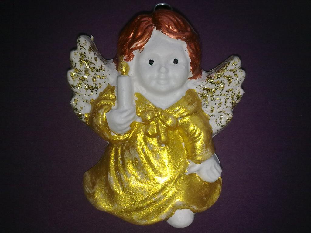 Aniołek nr 7 wykonany z gipsu ceramicznego !HIT!