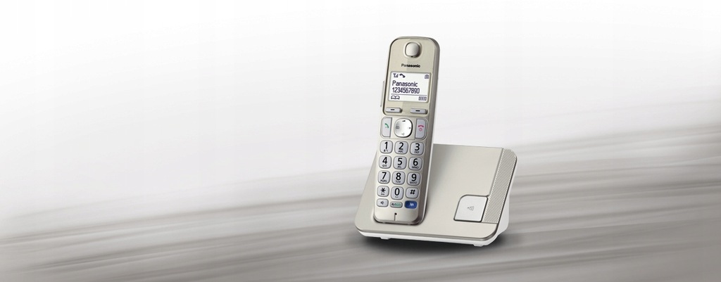 Купить Panasonic KX-TGE210 золотой [большие клавиши телефона]: отзывы, фото, характеристики в интерне-магазине Aredi.ru