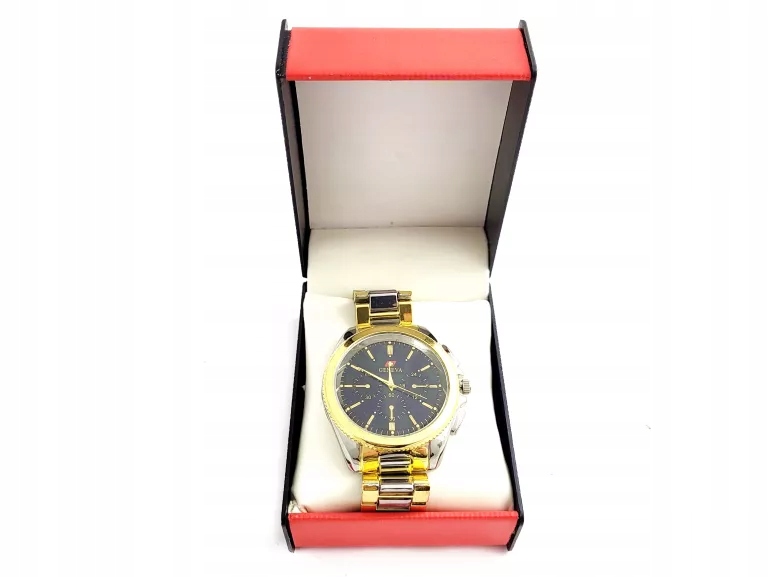 ZEGAREK MĘSKI GENEVA STAINLESS STEEL BACK