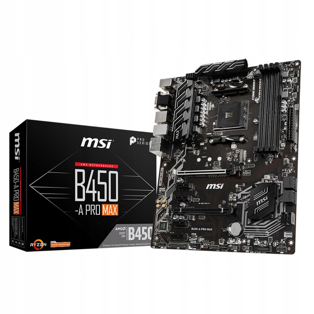 Купить ВЫХОД MSI B450-A PRO MAX ATX M.2 Материнская плата USB 3.0: отзывы, фото, характеристики в интерне-магазине Aredi.ru