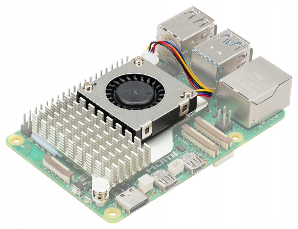 Radiator z Wentylatorem Aktywnym dla Raspberry Pi 5 - Zestaw Chłodzący