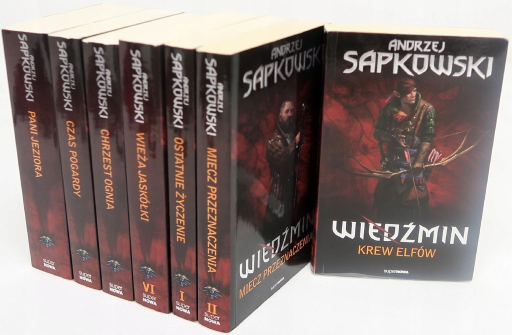 Wiedźmin tom 1-7 , Sapkowski SuperNOWA