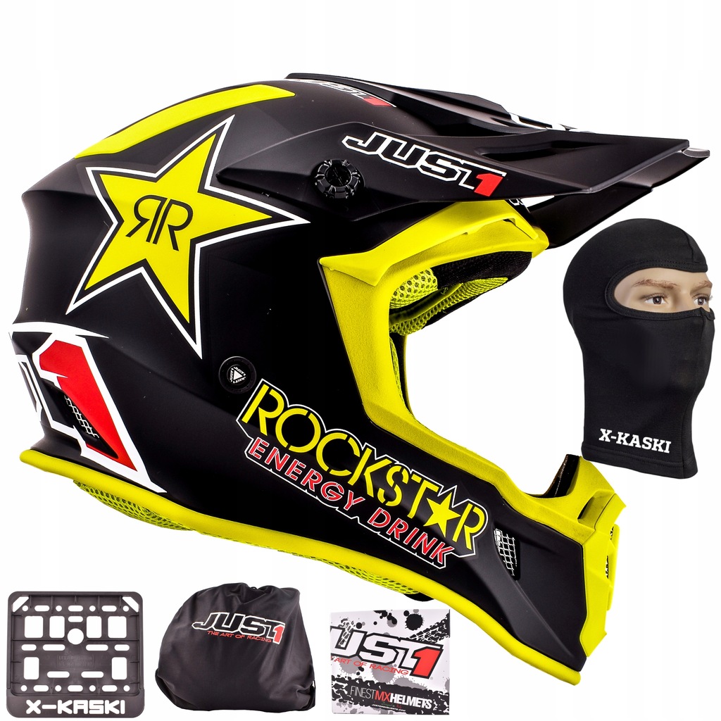 Kask JUST1 ROCKSTAR CROSS ENDURO QUAD ATV roz.M