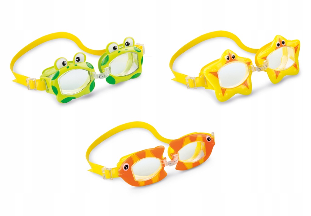 INTEX okulary do pływania dziecięce zwierzątka