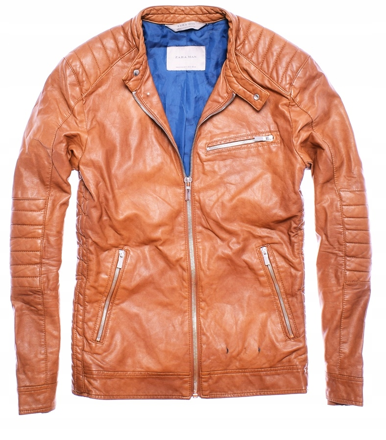 5030-30 ...ZARA... s#k SKORZANA KURTKA BIKER r.S