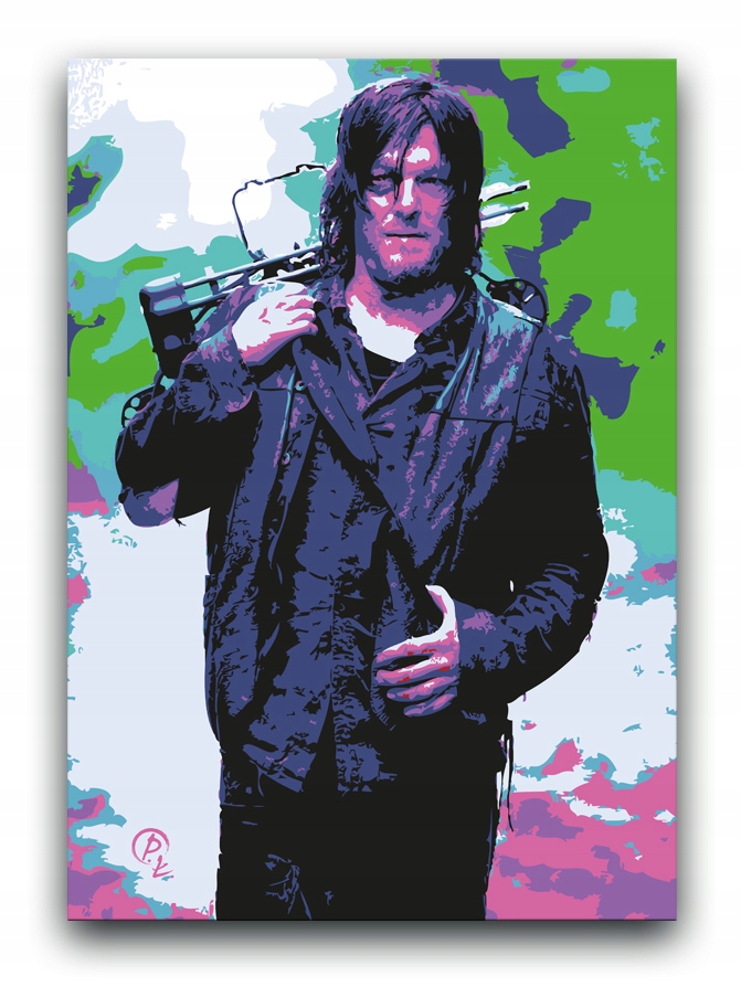 Walking Dead OBRAZ 80x60 canvas Daryl Dixon