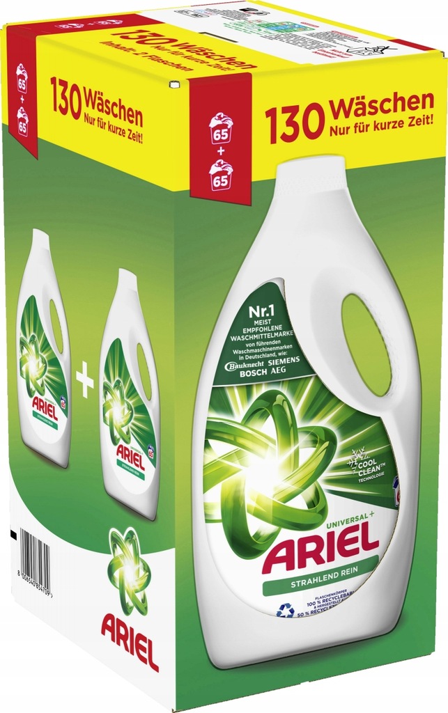 Ariel Żel Do Prania 2 x 65 = 130 prań z Niemiec