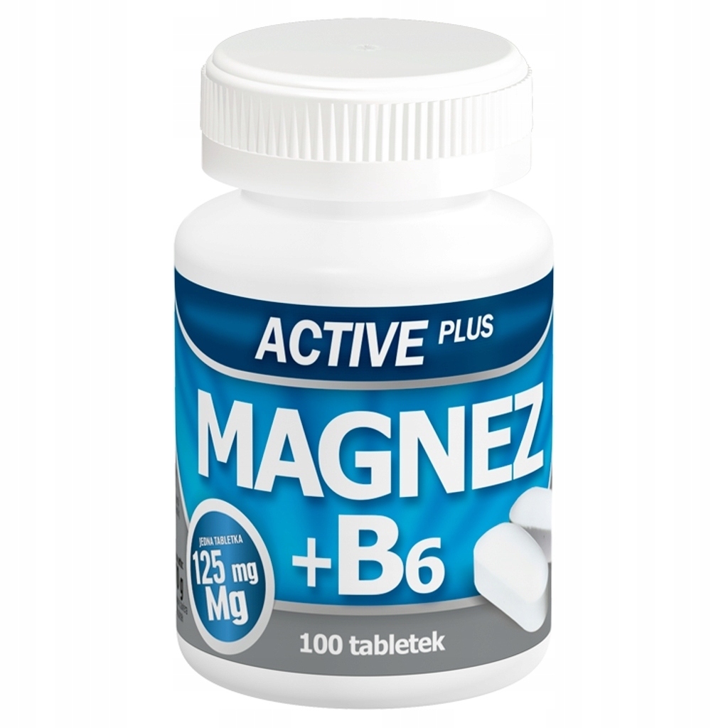 Active Plus Suplement diety magnez + B6 100 szt
