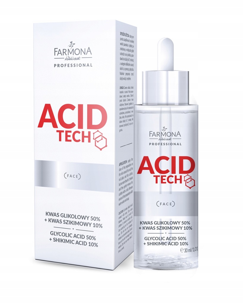 FARMONA KWAS GLIKOLOWY 50% SZIKIMOWY 10% 30ML