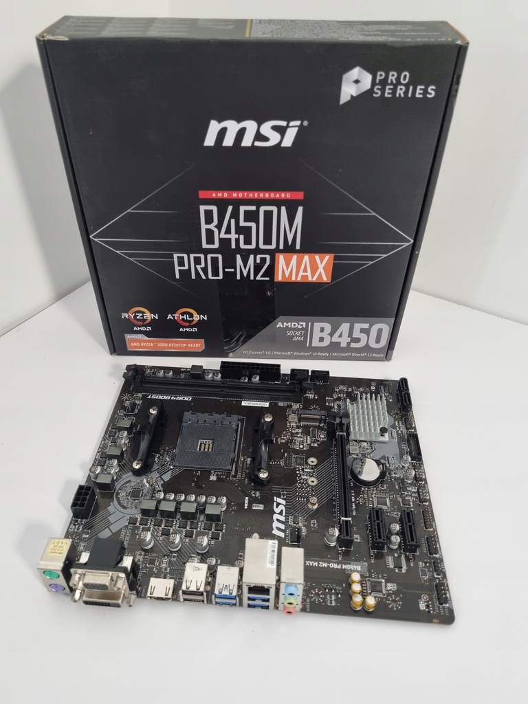 MSI B450M PRO-M2 MAX płyta główna / uszkodz - 11764217671 - oficjalne ...