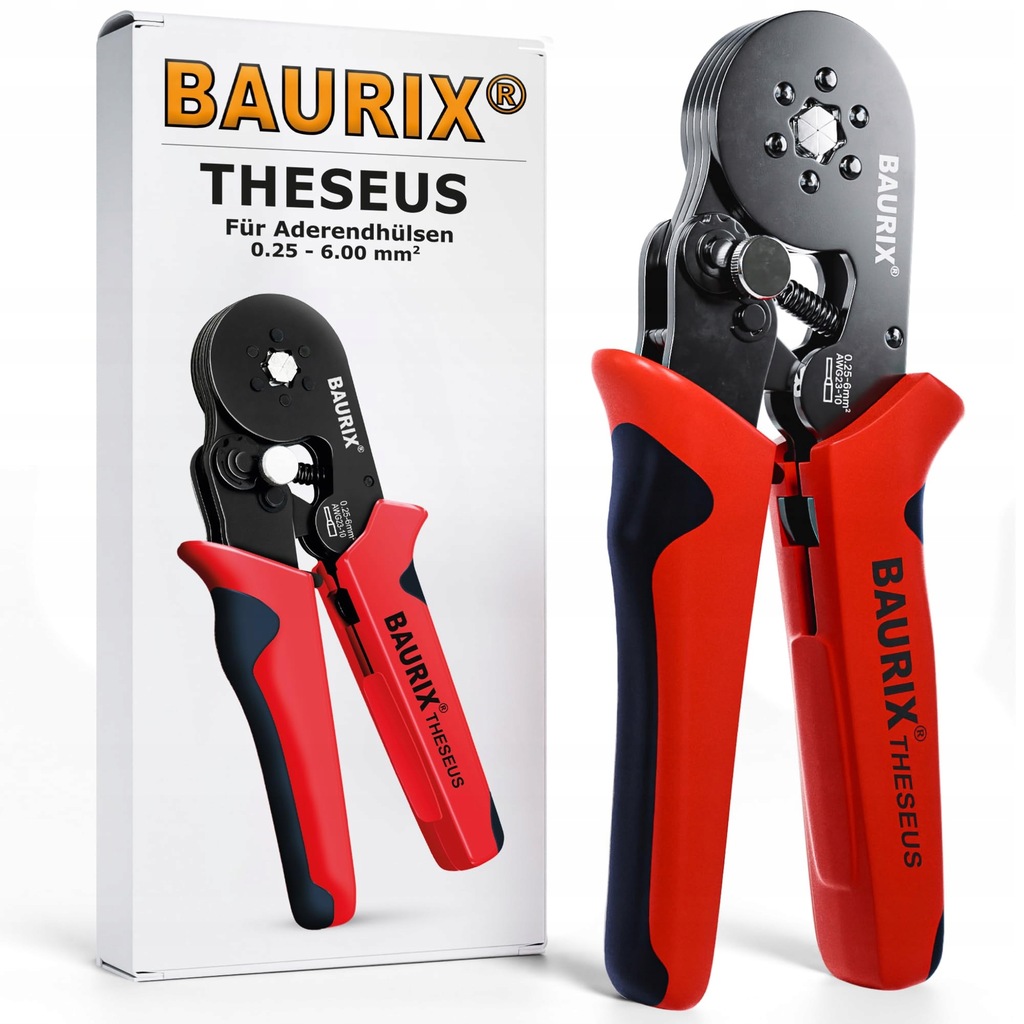 ZACISKARKA SZCZYPCE DO ZACISKANIA SZEŚCIOKĄTNE BAURIX DO 0,25-6MM²