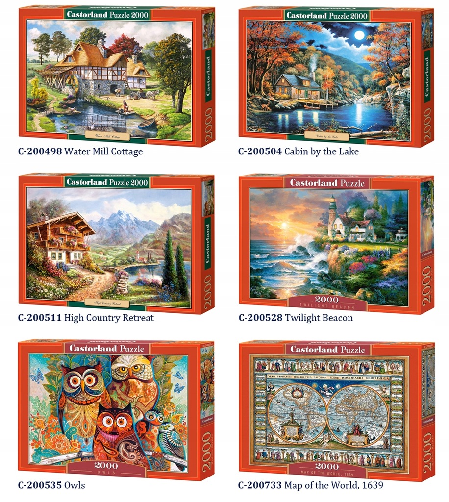 Castorland Puzzle 2000 elem. cudne obrazy CA0019 5793998343