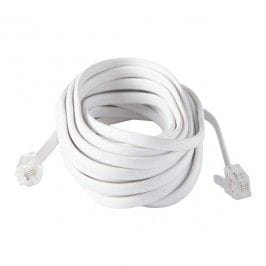 Kabel RJ11/RJ11 Blyss biały 5 m