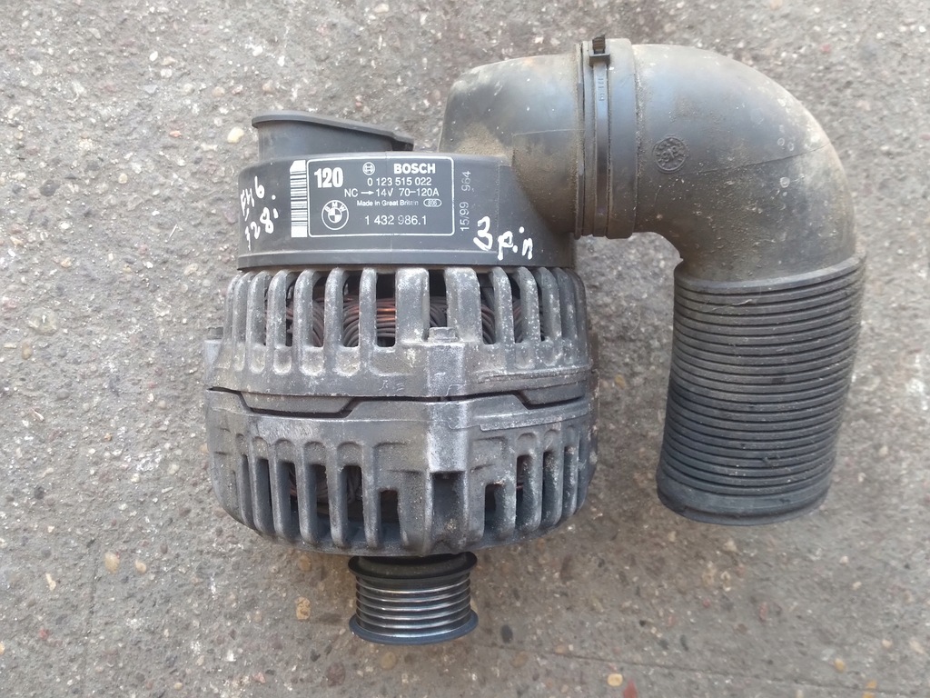 BMW E46 alternator bosch 328i 320i 323i M52 3piny 12462786505