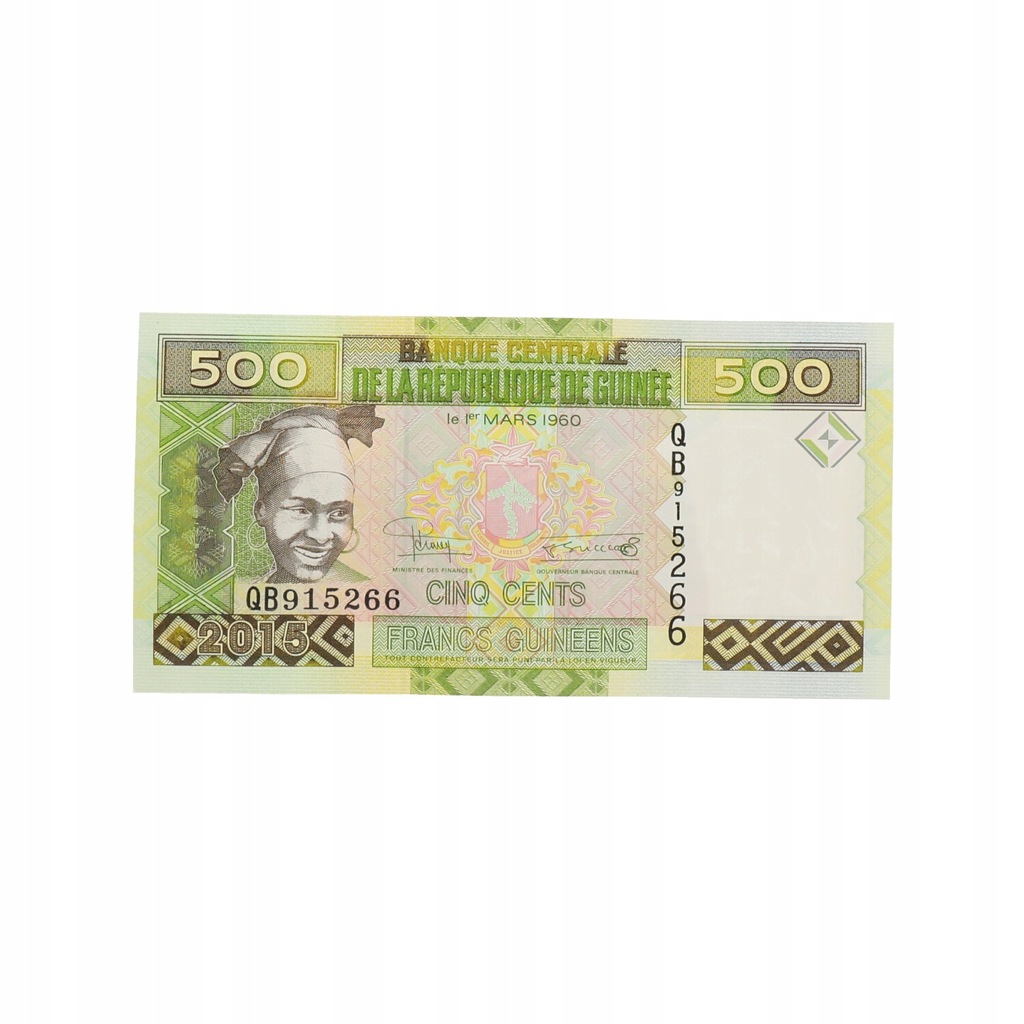 Gwinea - 500 franków 2015 P#47a