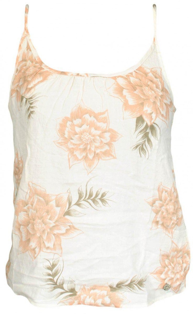 LEE bluzka white flowers STRAPPY TOP _ S 36