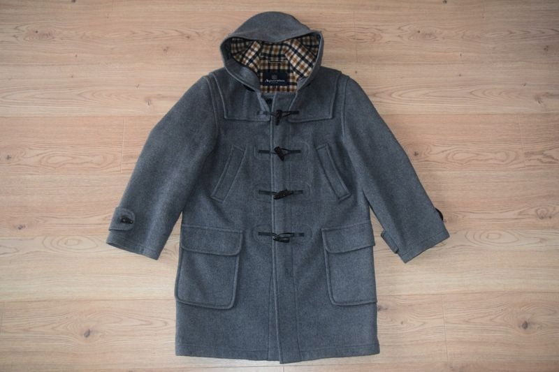 AQUASCUTUM DUFFEL COAT męski płaszcz 36" 91cm