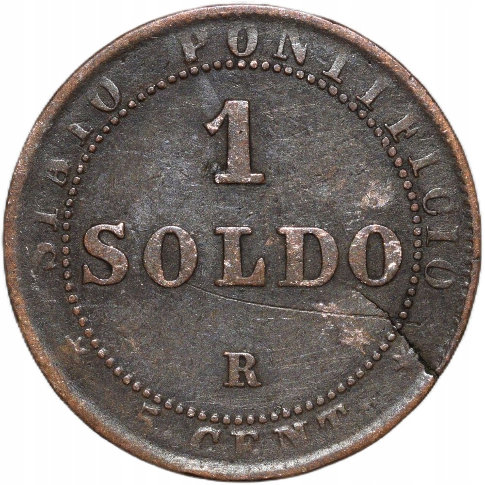 Watykan 1 soldo 1867