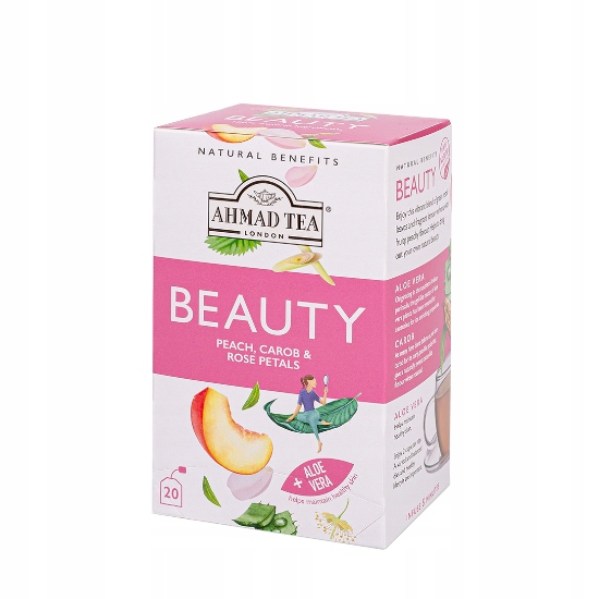 Ahmad Tea Beauty Brzoskwinia Karob i Róża 20 sasz